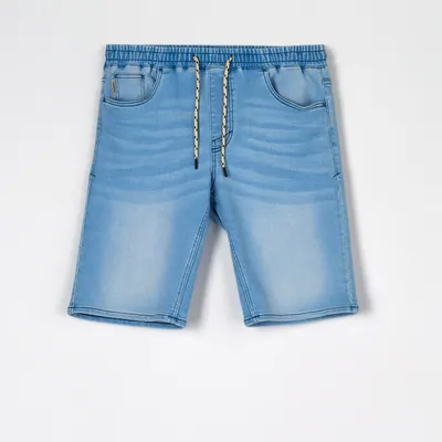 Sinsay Szorty jeansowe jogger - Niebieski