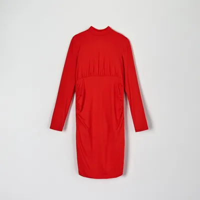 Sinsay Sukienka midi MAMA - Czerwony
