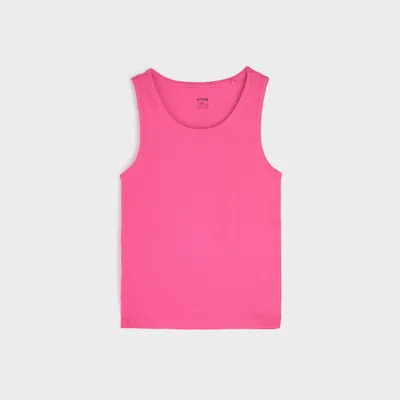 Sinsay Koszulka na ramiączkach - Różowy