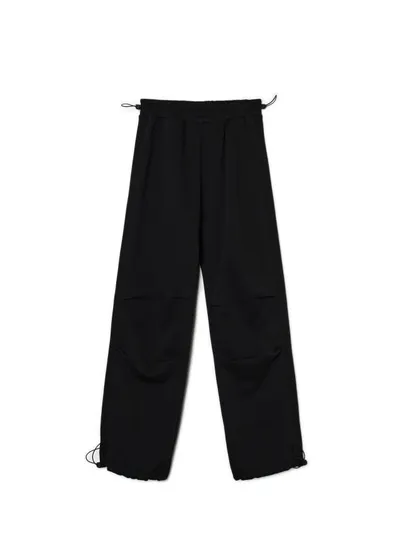 Cropp Czarne dresowe spodnie oversize