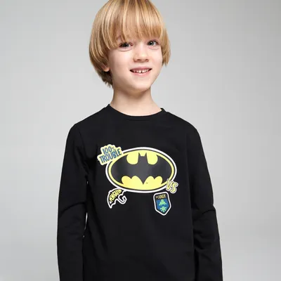 Sinsay Koszulka Batman - Czarny