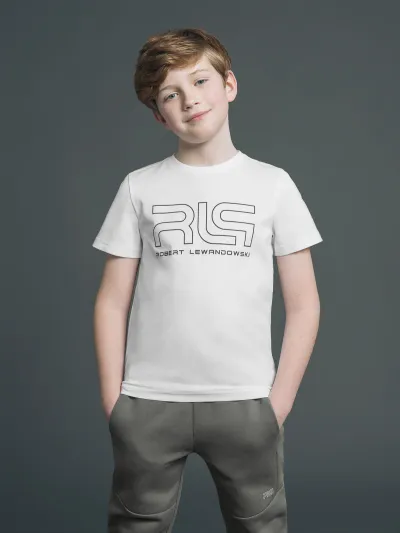 4F T-shirt z nadrukiem chłopięcy RL9 x 4F