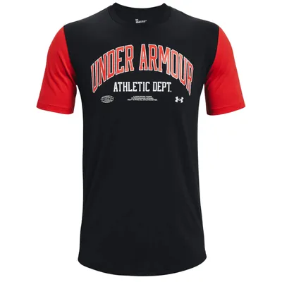 Under Armour T-shirt Męskie Under Armour Athletic Department Colorblock SS Tee 1370515-001