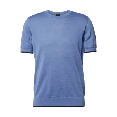 Boss BOSS T-shirt z paskami w kontrastowym kolorze model ‘Persimo’
