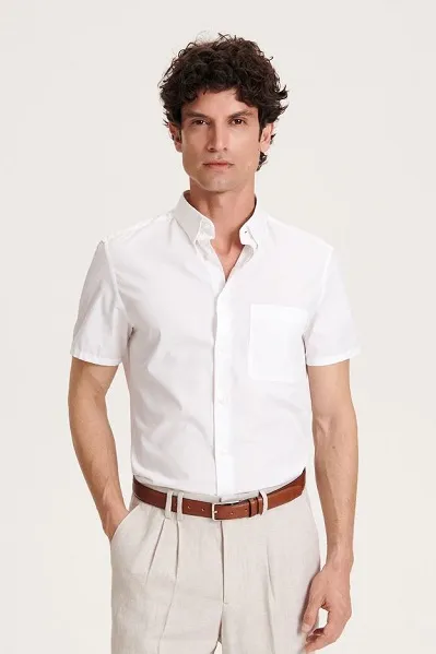 Koszula regular fit - Biały