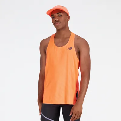 Koszulka męska New Balance MT23280NDF – pomarańczowe