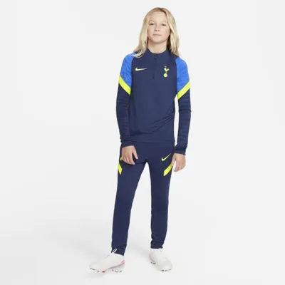 Nike Spodnie piłkarskie dla dużych dzieci Tottenham Hotspur Strike - Niebieski