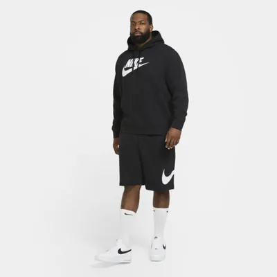 Nike Męska bluza z kapturem i grafiką Nike Sportswear Club Fleece - Czerń
