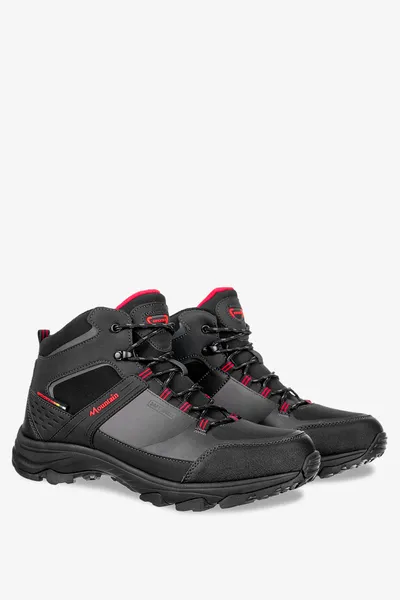 Casu Czarne buty trekkingowe sznurowane softshell badoxx mxc8290-w-g