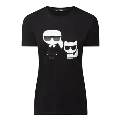 Karl Lagerfeld Karl Lagerfeld T-shirt z nadrukiem