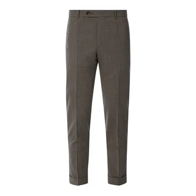 Windsor Windsor Spodnie do garnituru o kroju shaped fit ze wzorem w kratę glencheck model ‘Sino’