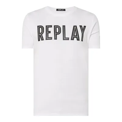 Replay Replay T-shirt z nadrukiem z logo