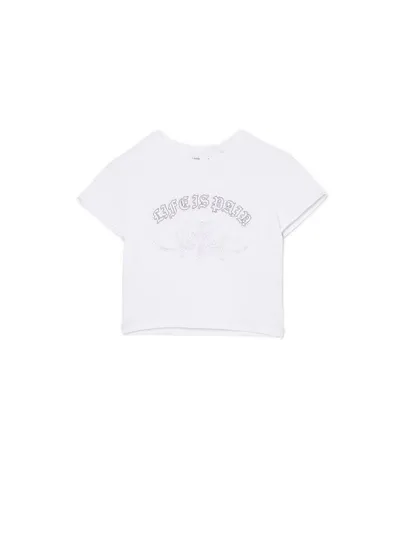 Cropp Biały t-shirt z ozdobną aplikacją