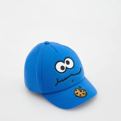 Reserved Czapka z daszkiem Cookie Monster - Niebieski