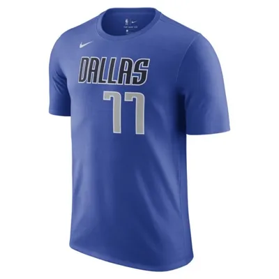 Nike T-shirt męski Nike NBA Dallas Mavericks - Niebieski