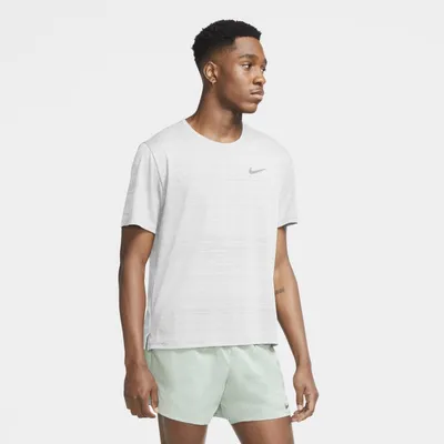 Nike Męska koszulka do biegania Nike Dri-FIT Miler - Biel