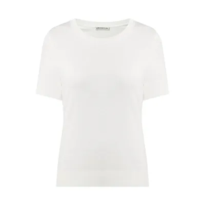 Drykorn Drykorn T-shirt z mieszanki lyocellu i bawełny model ‘Fammy’
