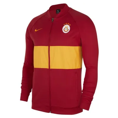 Nike Męska dresowa bluza piłkarska z zamkiem na całej długości Galatasaray - Czerwony
