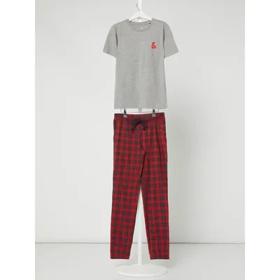 Jack&Jones Jack & Jones Piżama ze spodniami ze wzorem w kratkę model ‘JACROMEO’