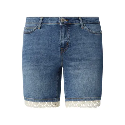Junarose Junarose Szorty jeansowe PLUS SIZE z koronką szydełkową model ‘Five’