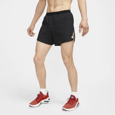 Nike Męskie spodenki do biegania Nike AeroSwift 10 cm - Czerń