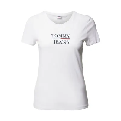 Tommy Jeans Tommy Jeans T-shirt z o kroju skinny fit z nadrukiem z logo