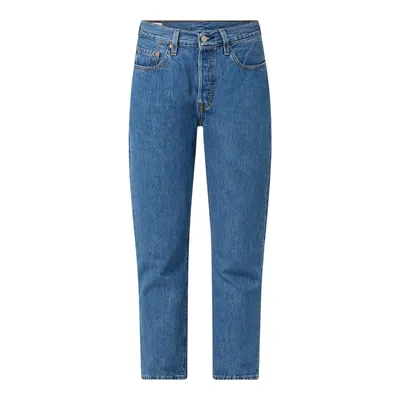 Levi's Levi's® Jeansy z wysokim stanem o kroju straight fit z bawełny model ‘501’