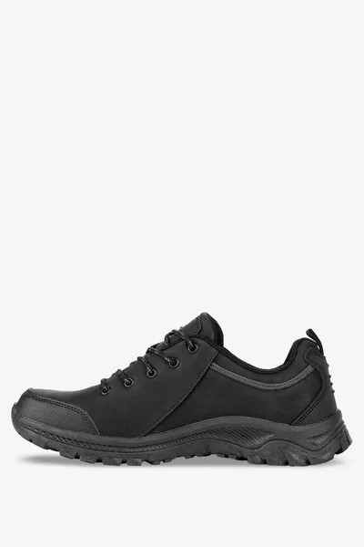 Casu Czarne buty trekkingowe sznurowane badoxx mxc8387-g