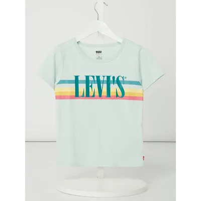 Levi's LEVIS KIDS T-shirt z logo i błyszczącym efektem