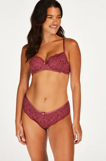 Hunkemöller Hunkemöller Brazyliany Rose Czerwony