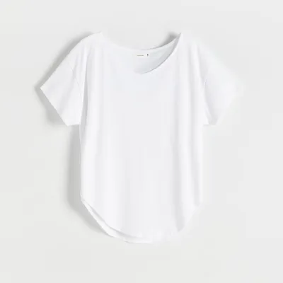 Reserved T-shirt regular - Biały