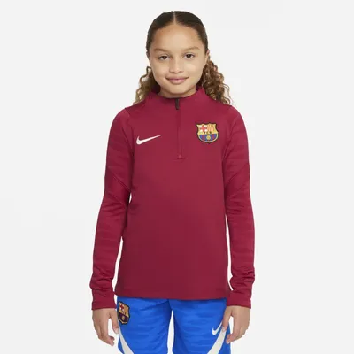 Nike Treningowa koszulka piłkarska dla dużych dzieci FC Barcelona Strike - Czerwony