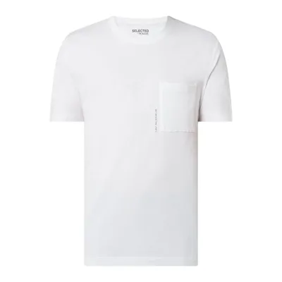 Selected Homme Selected Homme T-shirt o kroju relaxed fit z bawełny ekologicznej model ‘Freddie’