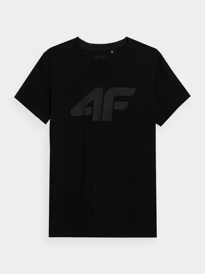 4F T-shirt regular z nadrukiem męski