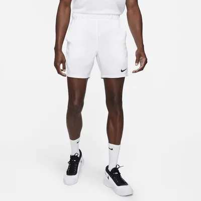 Nike Męskie spodenki tenisowe 18 cm NikeCourt Dri-FIT Victory - Biel