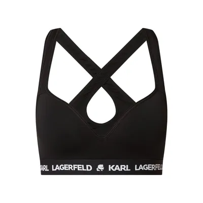 Karl Lagerfeld Karl Lagerfeld Stanik z mieszanki lyocellu i elastanu – watowany