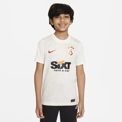 Nike Koszulka piłkarska dla dużych dzieci Galatasaray 2021/22 Nike Dri-FIT (wersja trzecia) - Szary