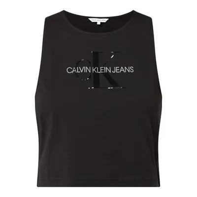 Calvin Klein Jeans Calvin Klein Jeans Top krótki z bawełny ekologicznej