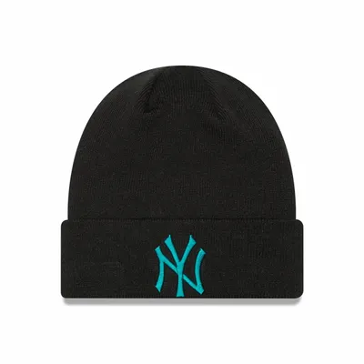 New Era Męska czapka zimowa NEW ERA LEAGUE ESS CUFF BEANIE NEW YORK YANKEES - czarna