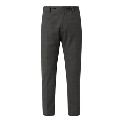 Cinque Cinque Spodnie materiałowe o kroju slim fit ze wzorem w pepitkę model ‘Cijuno’