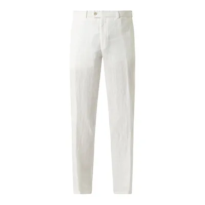 Hiltl Hiltl Spodnie lniane o kroju regular fit z wpuszczanymi kieszeniami w stylu francuskim model ‘Pilo’