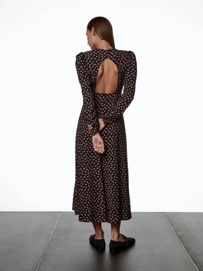 Reserved Sukienka z kolekcji PREMIUM, wykonana ze wzorzystej tkaniny z wiskozy. - wielobarwny