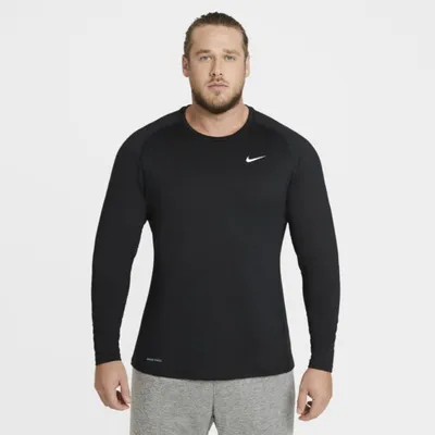 Nike Męska koszulka z długim rękawem Nike Pro Warm - Czerń