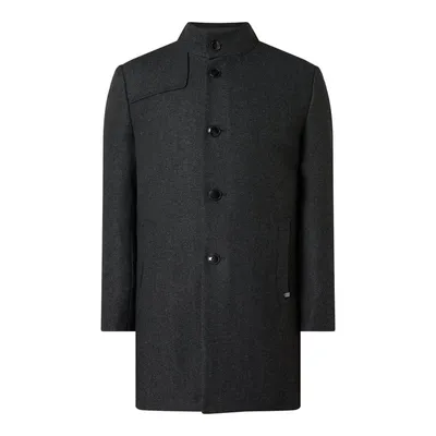 s.Oliver s.Oliver BLACK LABEL Krótki płaszcz z plisą w kontrastowym kolorze