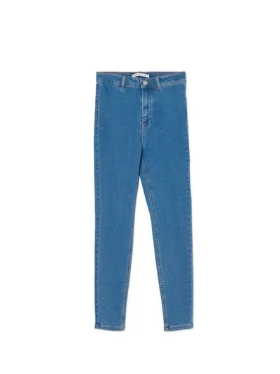 Cropp Ciemnoniebieskie jeansy skinny PETITE