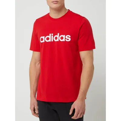 Adidas Performance ADIDAS PERFORMANCE T-shirt z bawełny z nadrukiem z logo