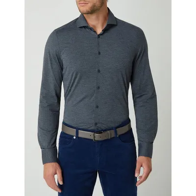 Pure Pure Koszula biznesowa o kroju slim fit z dżerseju z wysoką zawartością streczu — ‘The Functional Shirt’