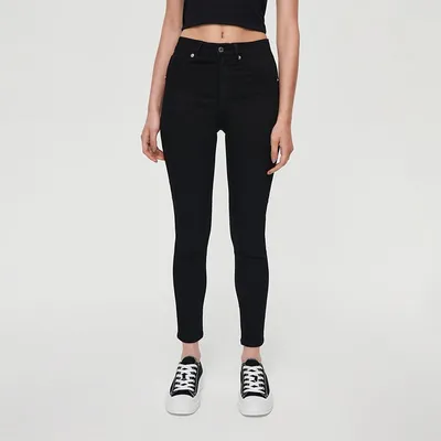 House Czarne jeansy skinny fit z regularnym stanem - Czarny