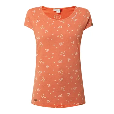Ragwear Ragwear T-shirt z kwiatowym wzorem model ‘Mint Canomile’