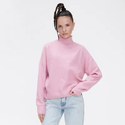 Cropp Różowy sweter oversize